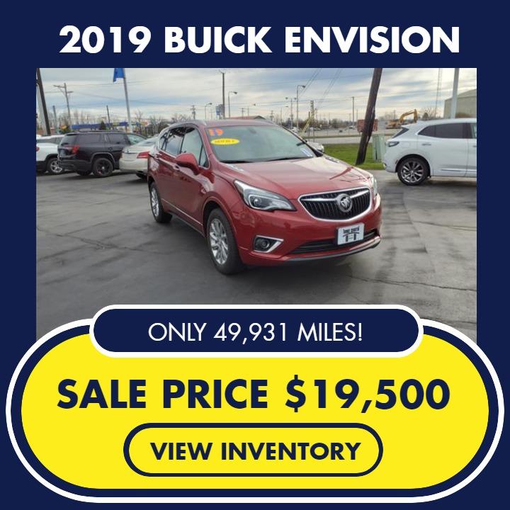 2019 BUICK ENVISION
SALE PRICE $19,500
Miles 49,931