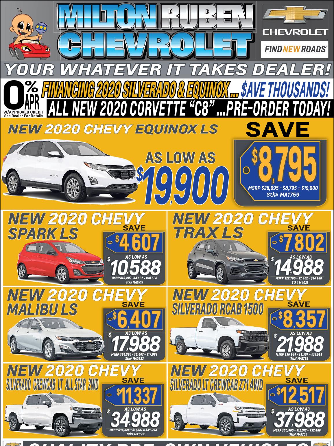 Milton Ruben Chevrolet Weekly Ad