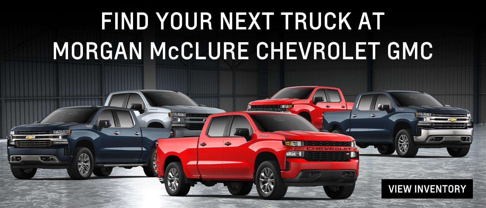 Find Your Next Truck at Morgan McClure