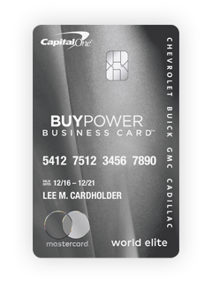 Capital one deals gm card