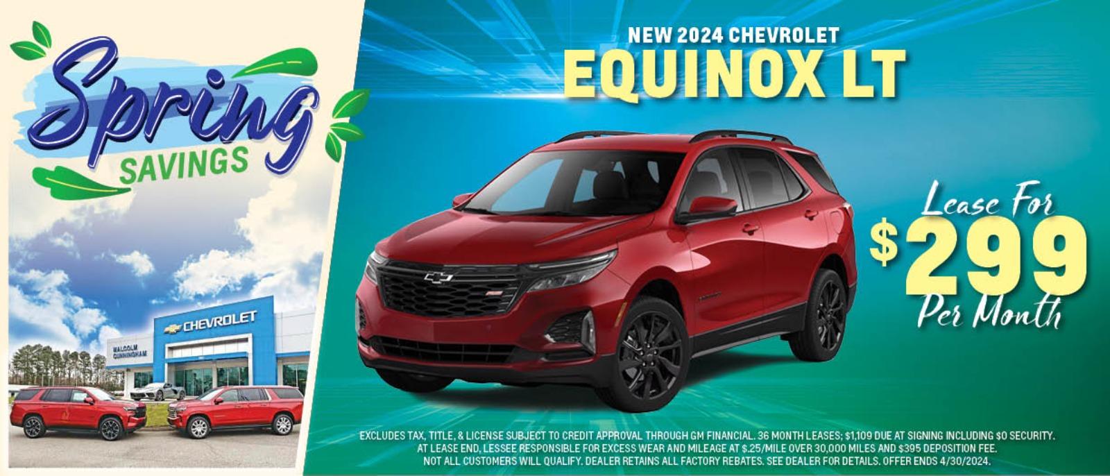 2024 Equinox | Lease for $299/mo