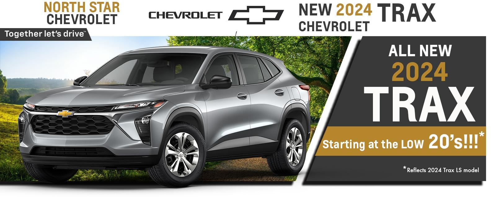 2024 Chevy Trax starting at the low 20's