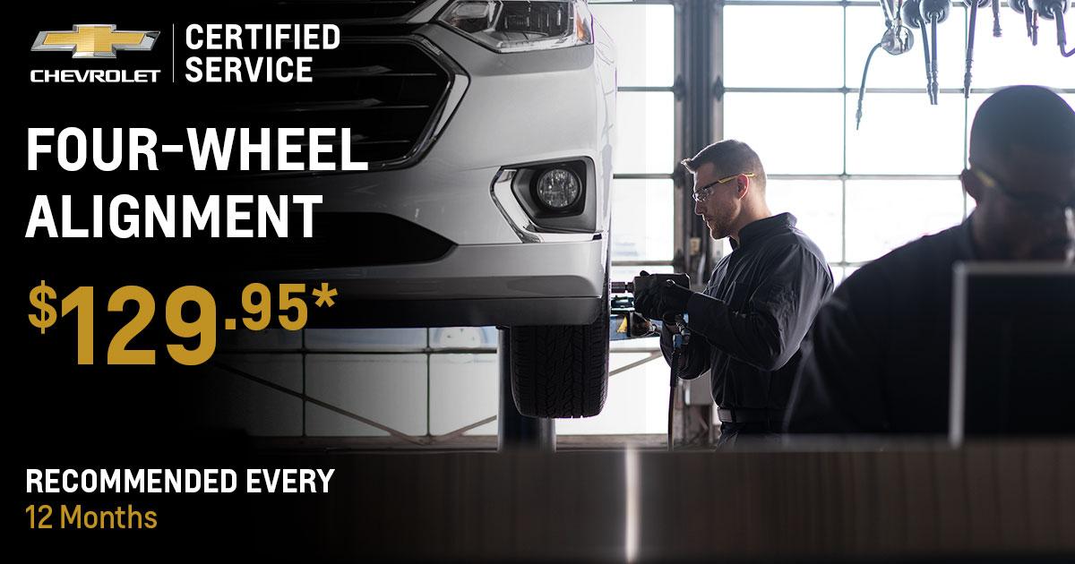 Chevrolet Four-Wheel Alignment Service Special Coupon