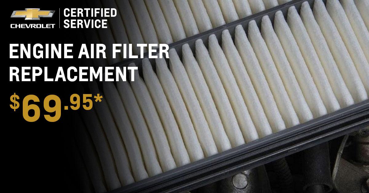 Engine Air Filter Replacement Service Special Coupon