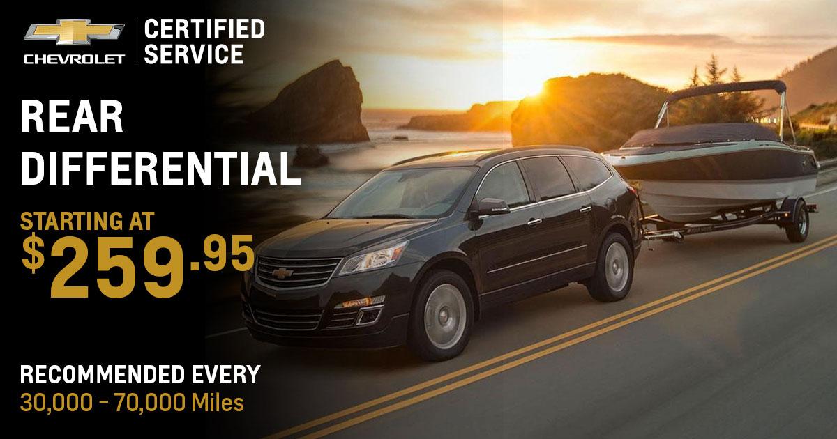 Chevrolet Rear Differential Service Special Coupon