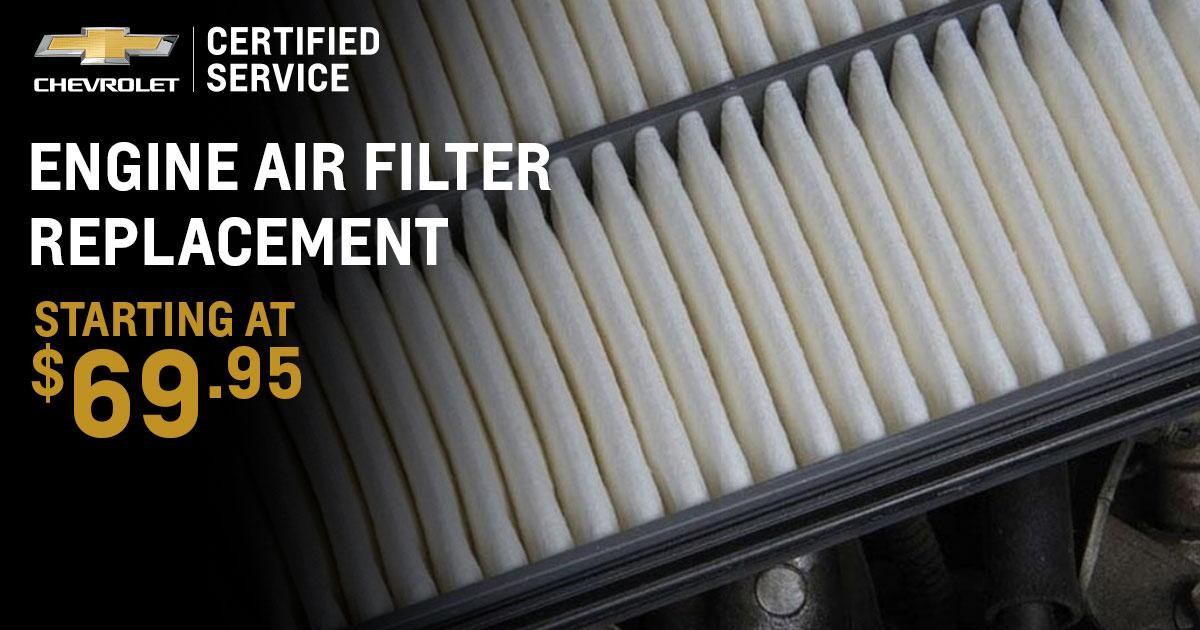 Engine Air Filter Replacement Service Special Coupon