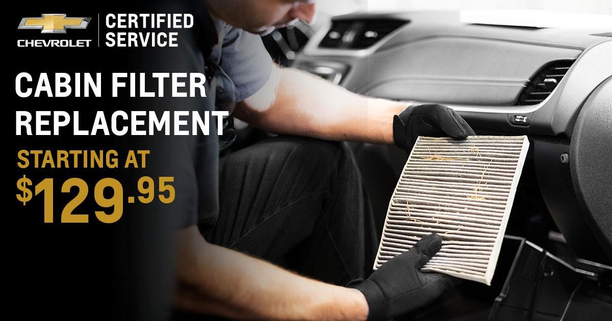 Cabin Filter Replacement Service Special Coupon