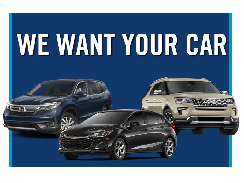 WE WANT YOUR CAR