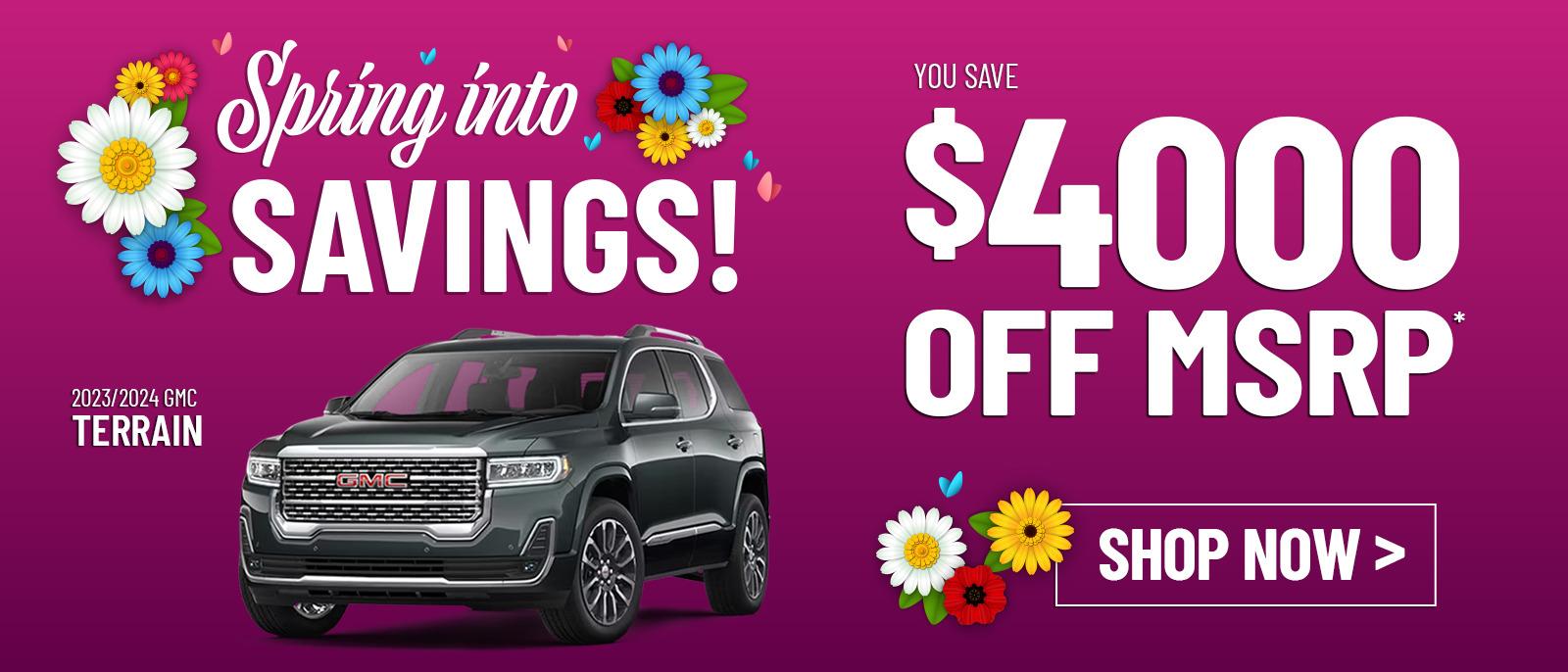 2023/2024 GMC Terrain - You Save $4000 Off MSRP