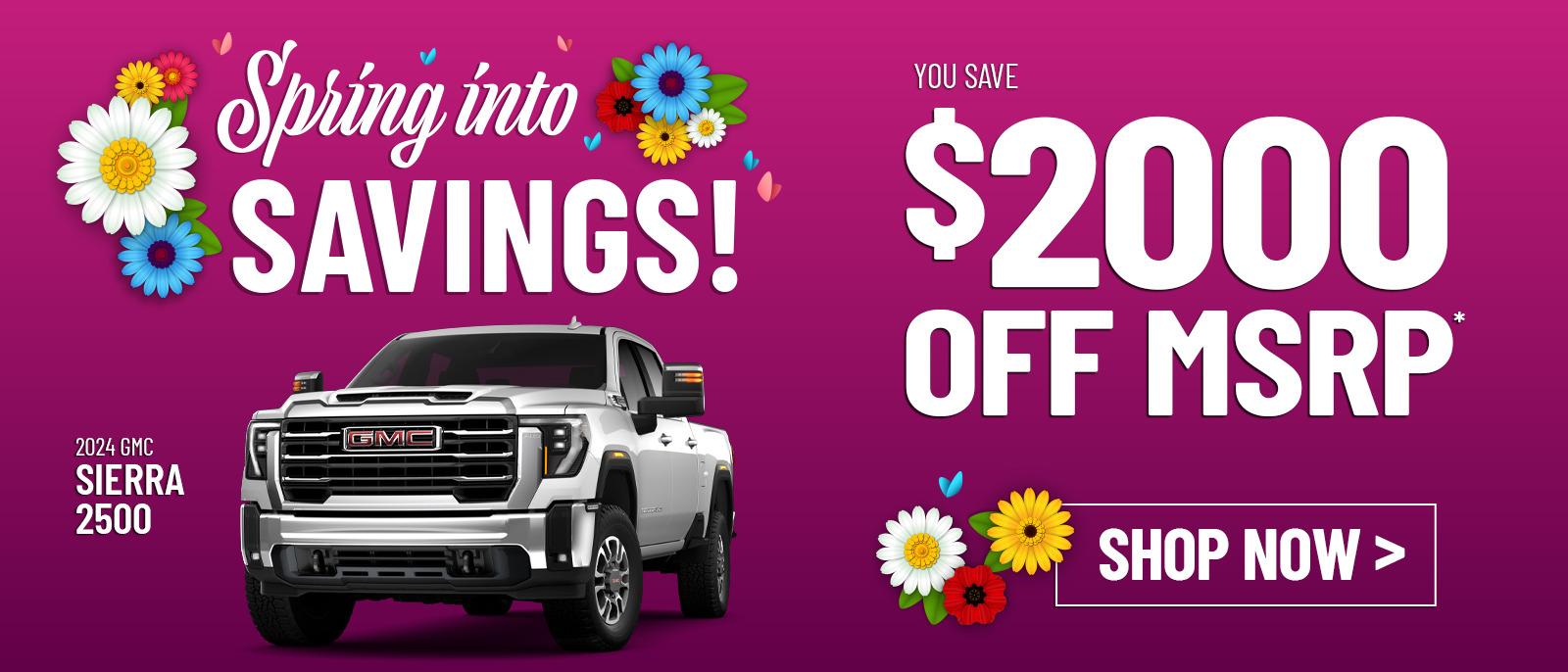 2024 GMC Sierra 2500: You Save $2000 Off MSRP!