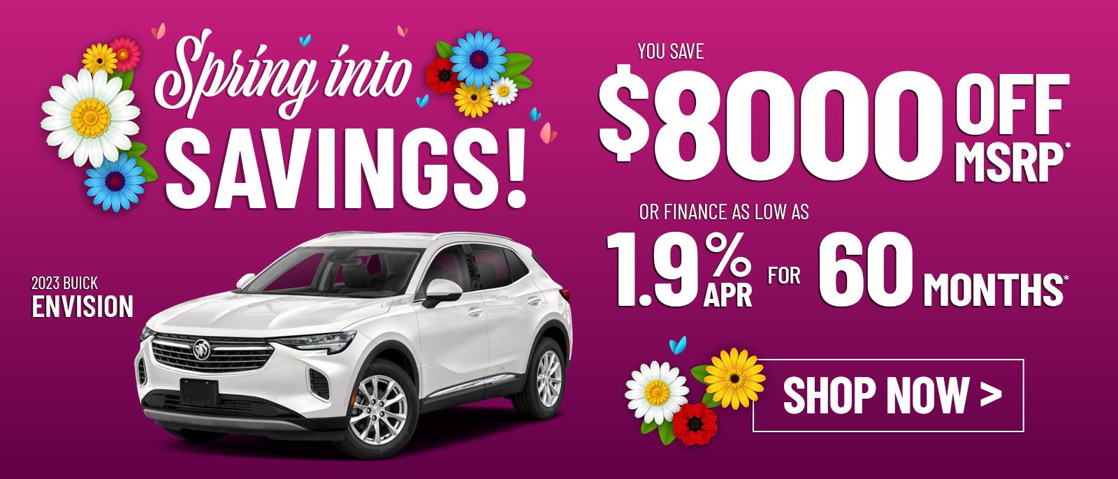 2023 Buick Envision - You Save $8000 Off MSRP; Financing as low as 1.9% for 60 months