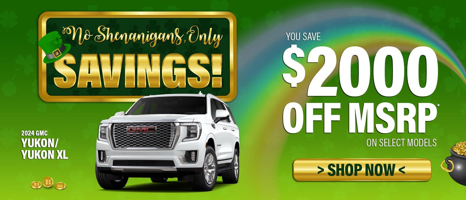 2024 GMC Yukon and Yukon XL: You Save $2000 Off MSRP on select models
