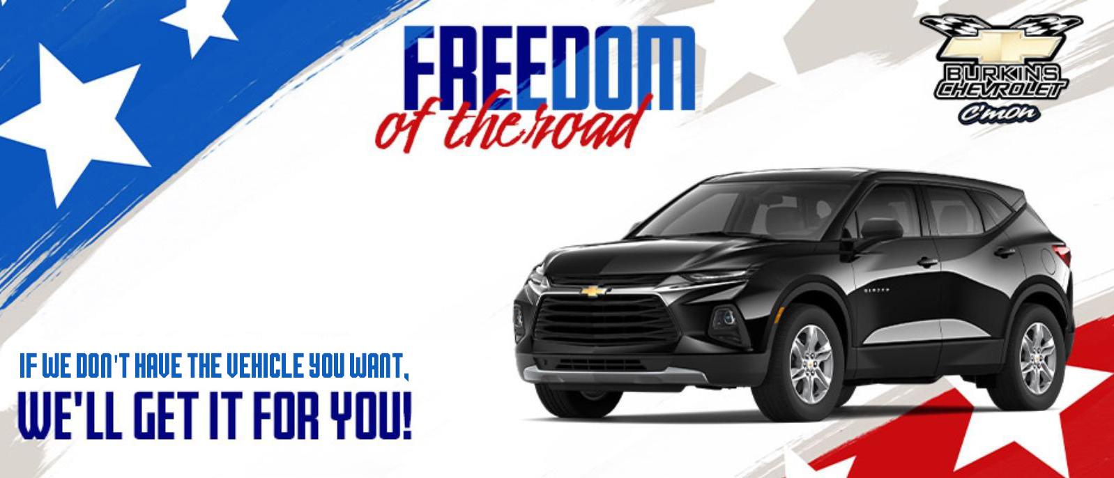 Freedom of the Road at Burkins Chevrolet in Macclenny, FL