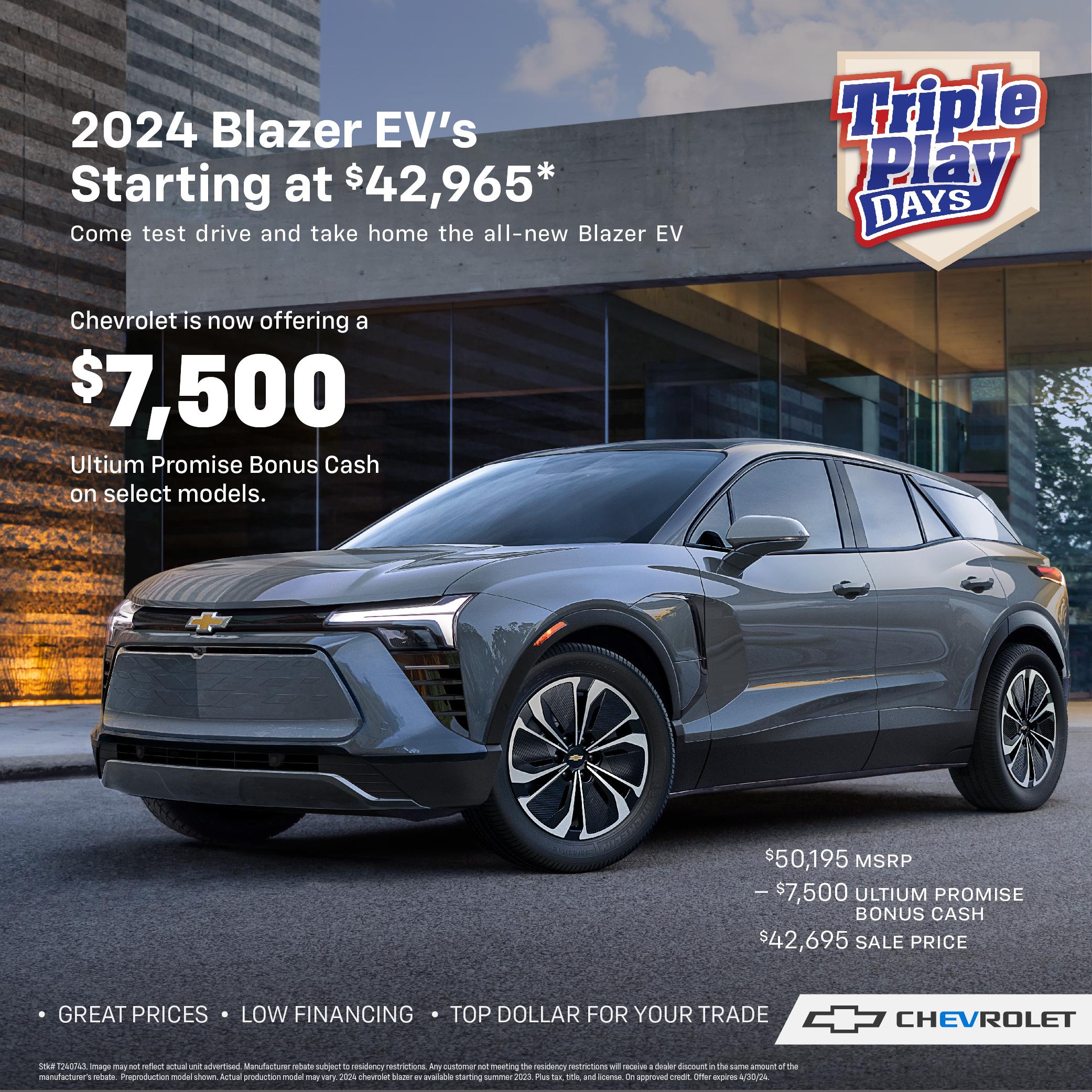 Chevrolet Blazer EV Offer!⚾