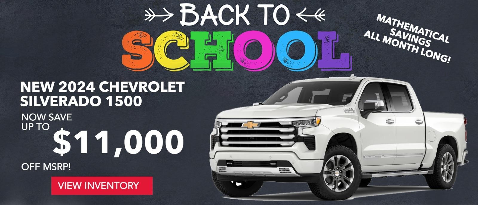 Back To School September Silverado