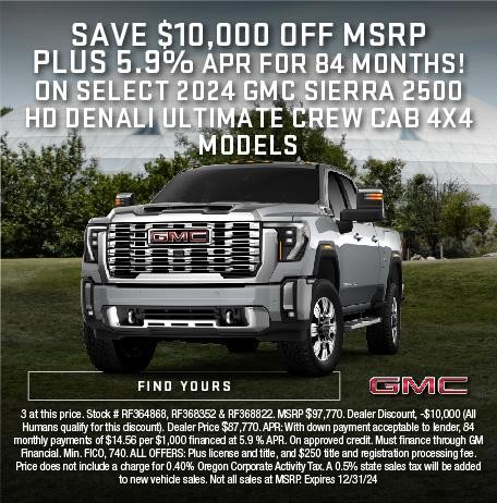 2024 GMC SIERRA 250 HD DENALI ULTIMATE CREW CAB 4X4 MODELS