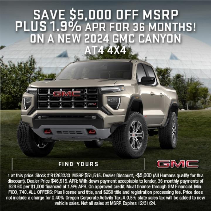 2024 GMC canyon tile