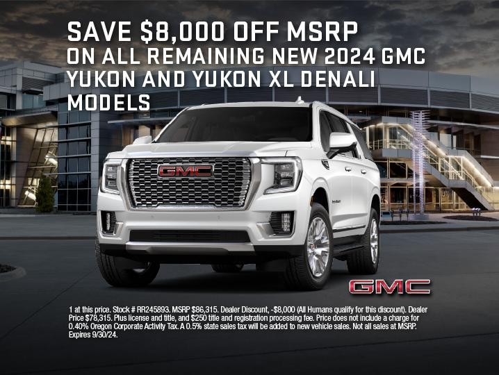 New 2024 GMC Yukon and Yukon XL Denali