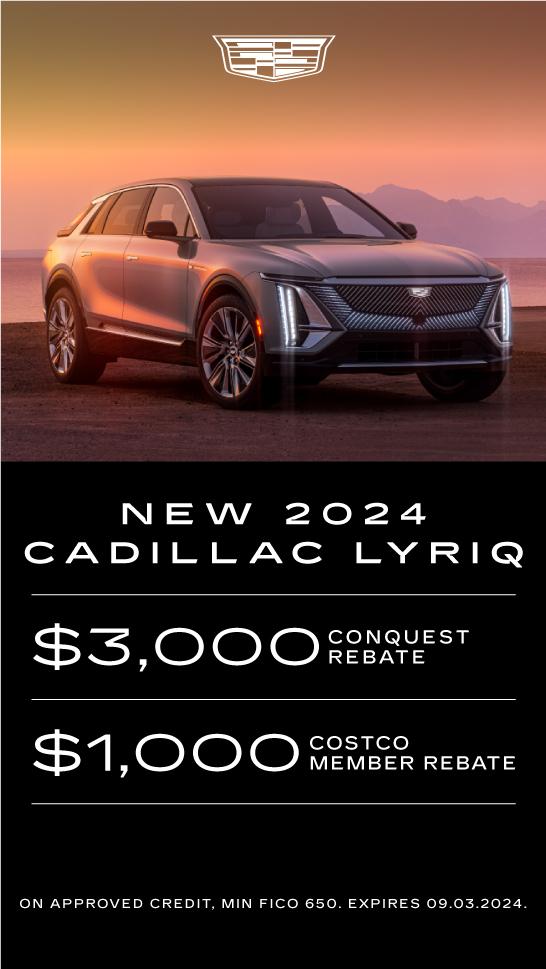 New 2024 Cadillac Lyriq Rebate Offer