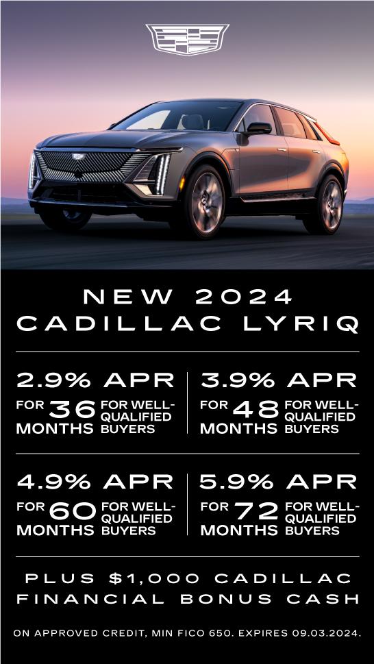 New 2024 Cadillac Lyriq APR Offer
