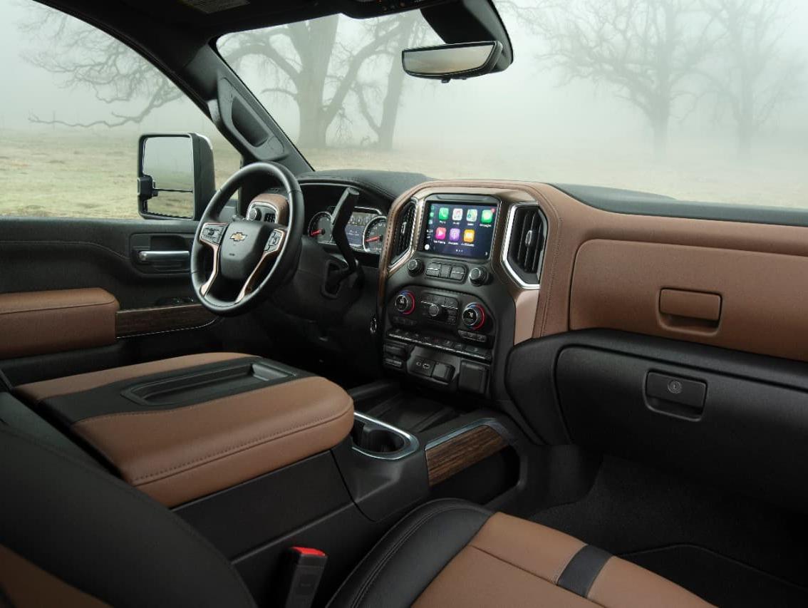 2022 Chevy Silverado 2500HD interior cabin and driver side
