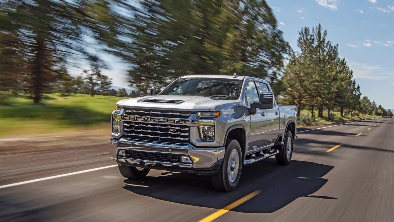 2022 Chevy Silverado 2500HD Front Exterior view on road