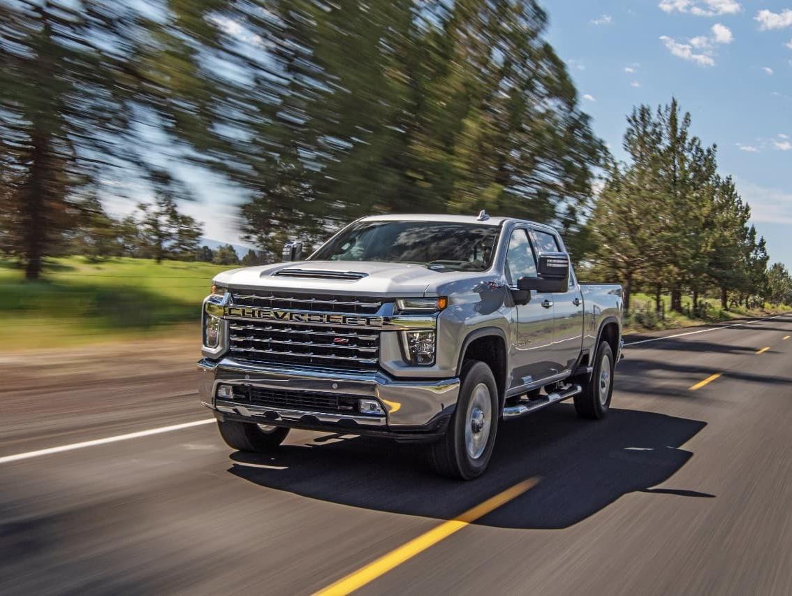 2022 Chevy Silverado 2500HD Front Exterior view on road