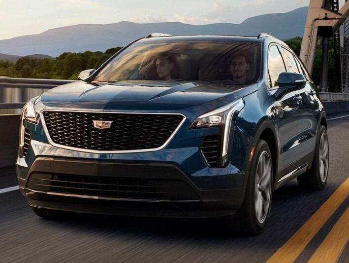 2020 Cadillac XT4 driving on a road