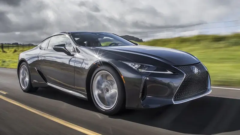 Lexus LC 500h driving on a road