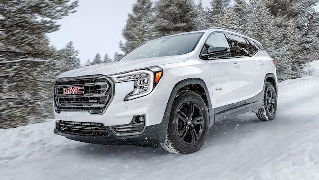 2023 GMC Terrain driving in snow