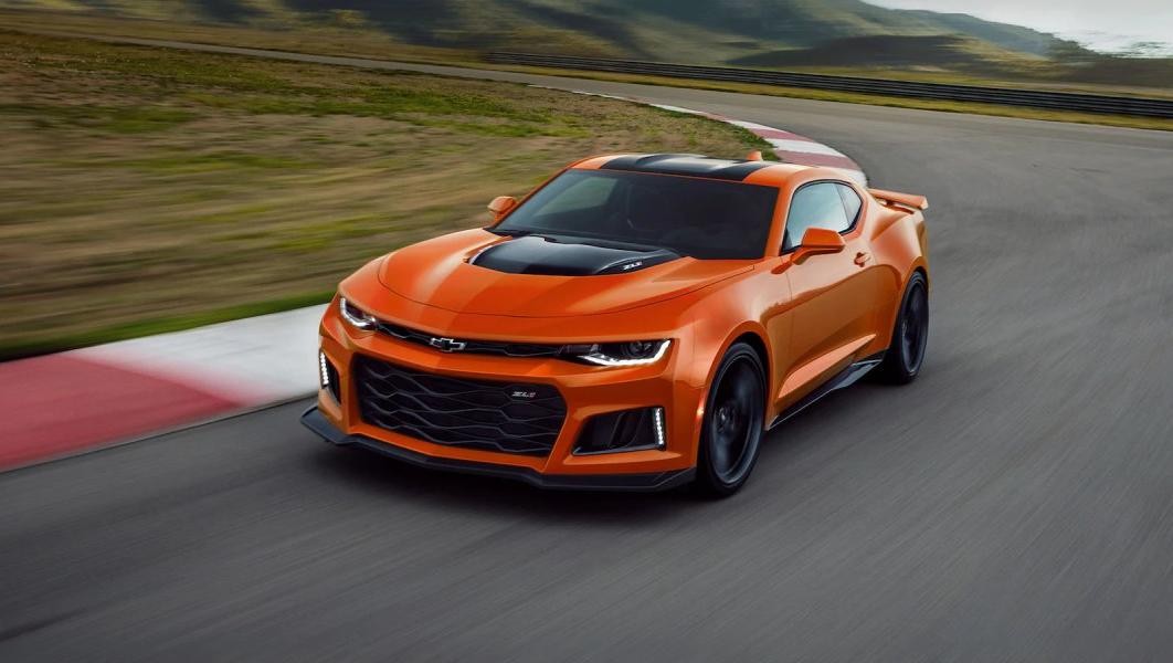 2023 Chevy Camaro on race track