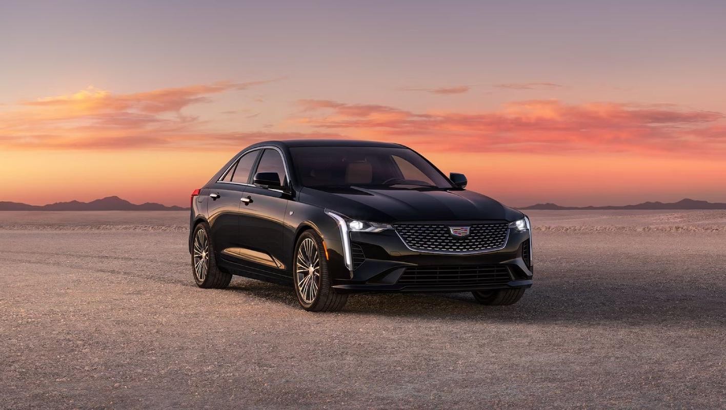 2024 Cadillac CT4 parked in a desert