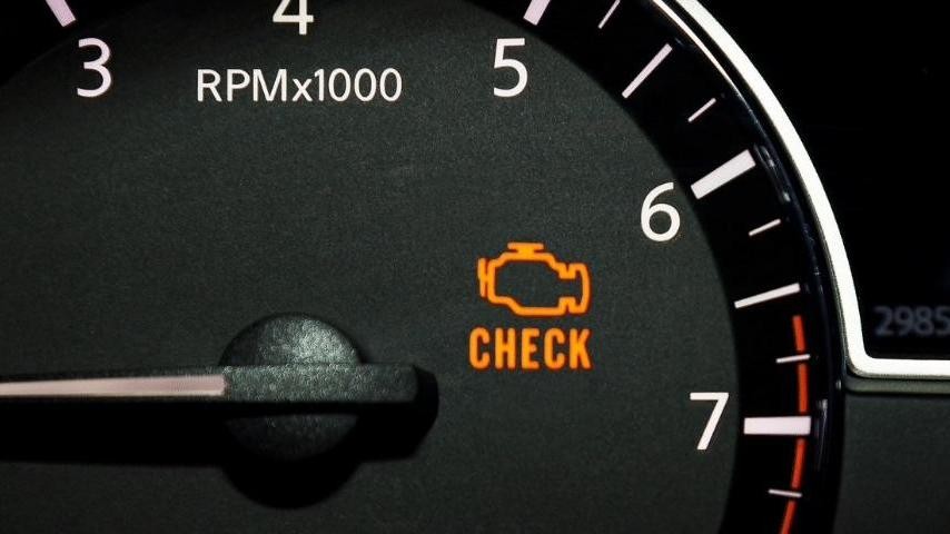 vehicle check engine light symbol