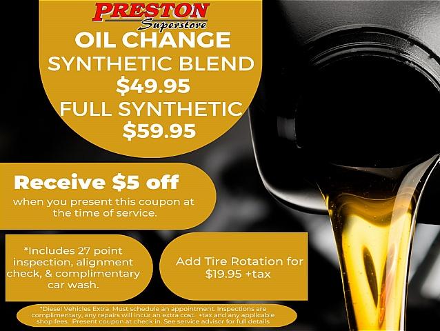 RECEIVE $5 OFF YOUR NEXT OIL CHANGE/TIRE ROTATION.