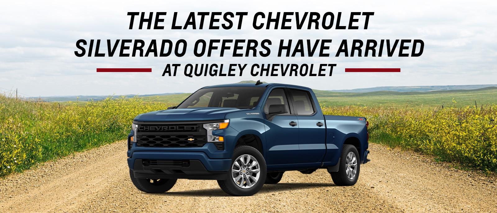 THE LATEST CHEVROLET SILVERADO OFFERS HAVE ARRIVED AT QUIGLEY CHEVROLET SPRING