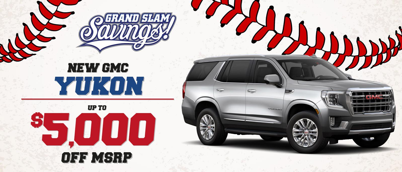New GMC Yukon - up to $5000 OFF MSRP