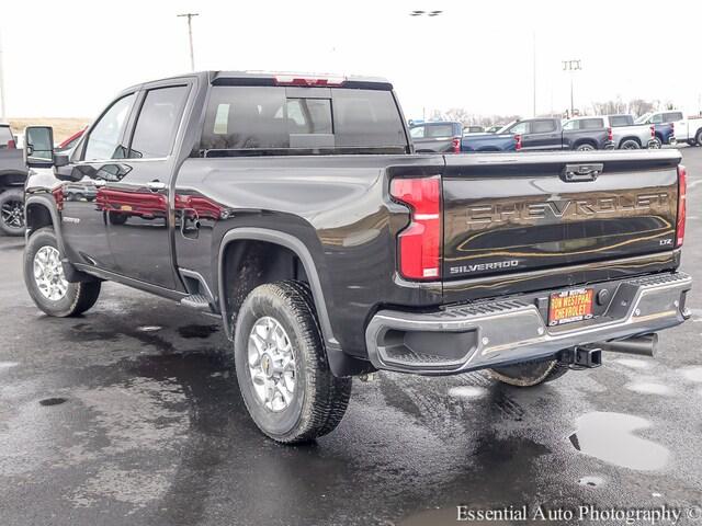 Whats new 2024 Chevy Silverado HD exterior black rear and side view picture