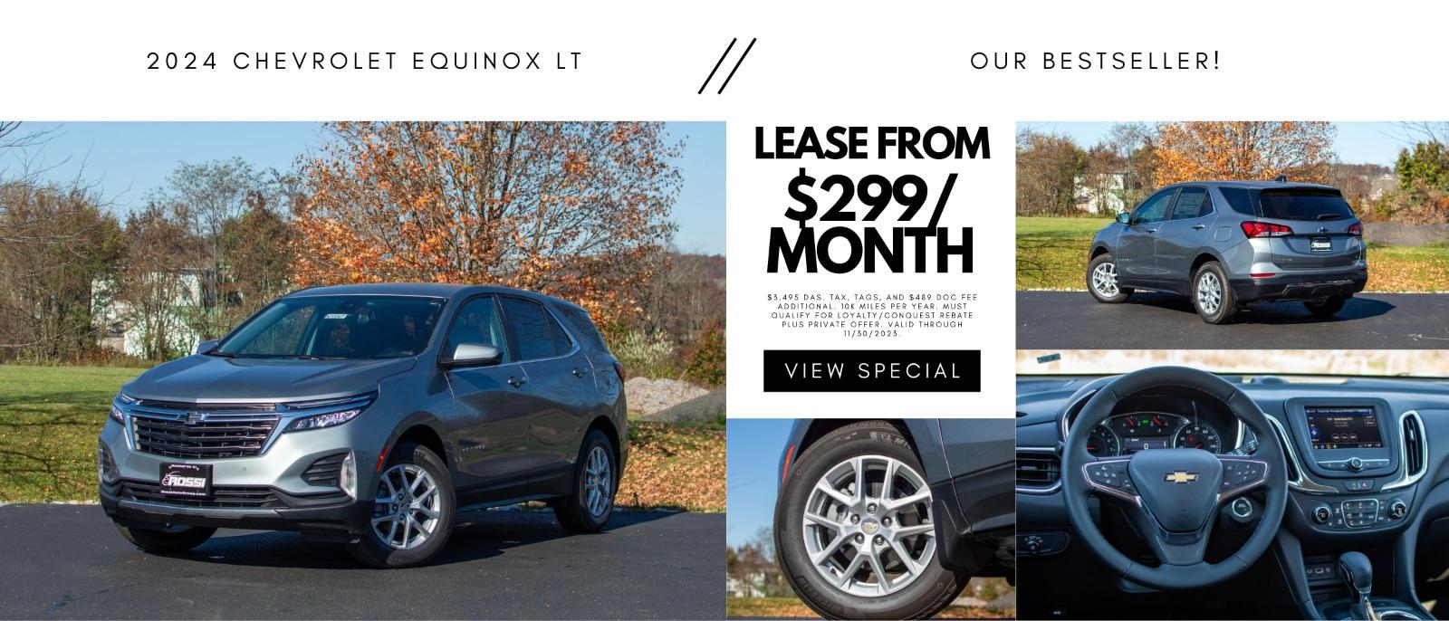gray 2024 Chevy Equinox lease deal in Washington, NJ | Rossi Chevrolet Buick GMC