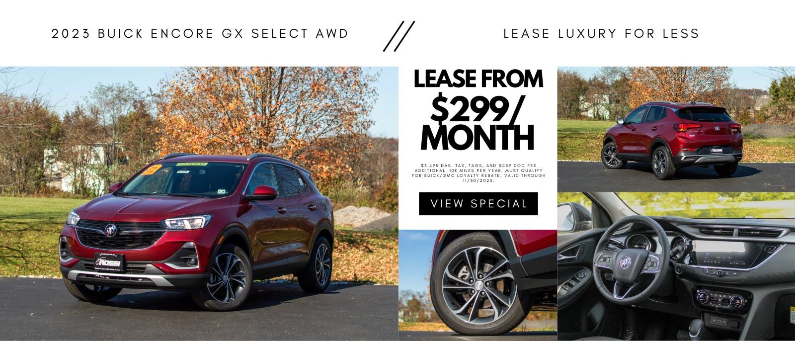 red 2023 Buick Encore GX lease deal in Washington, NJ | Rossi Chevrolet Buick GMC