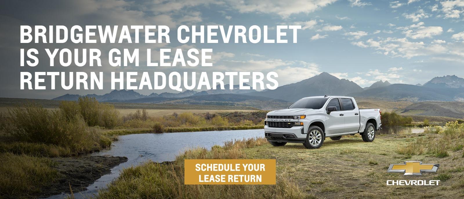Bridgewater Chevrolet Is Your GM Lease Return Headquarters