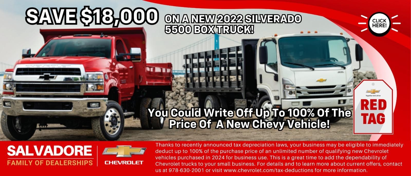 Tax Savings On Chevy Commercial Trucks!