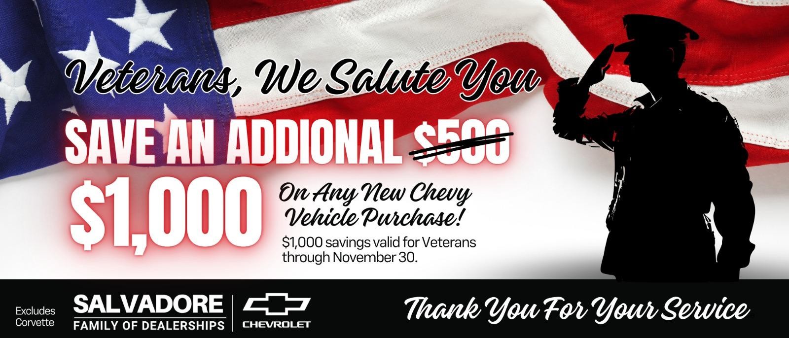 Veterans Day Savings