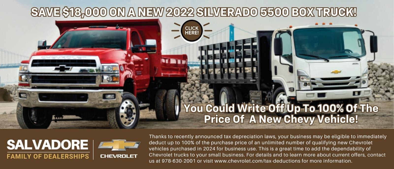 Tax Savings On Chevy Commercial Trucks!