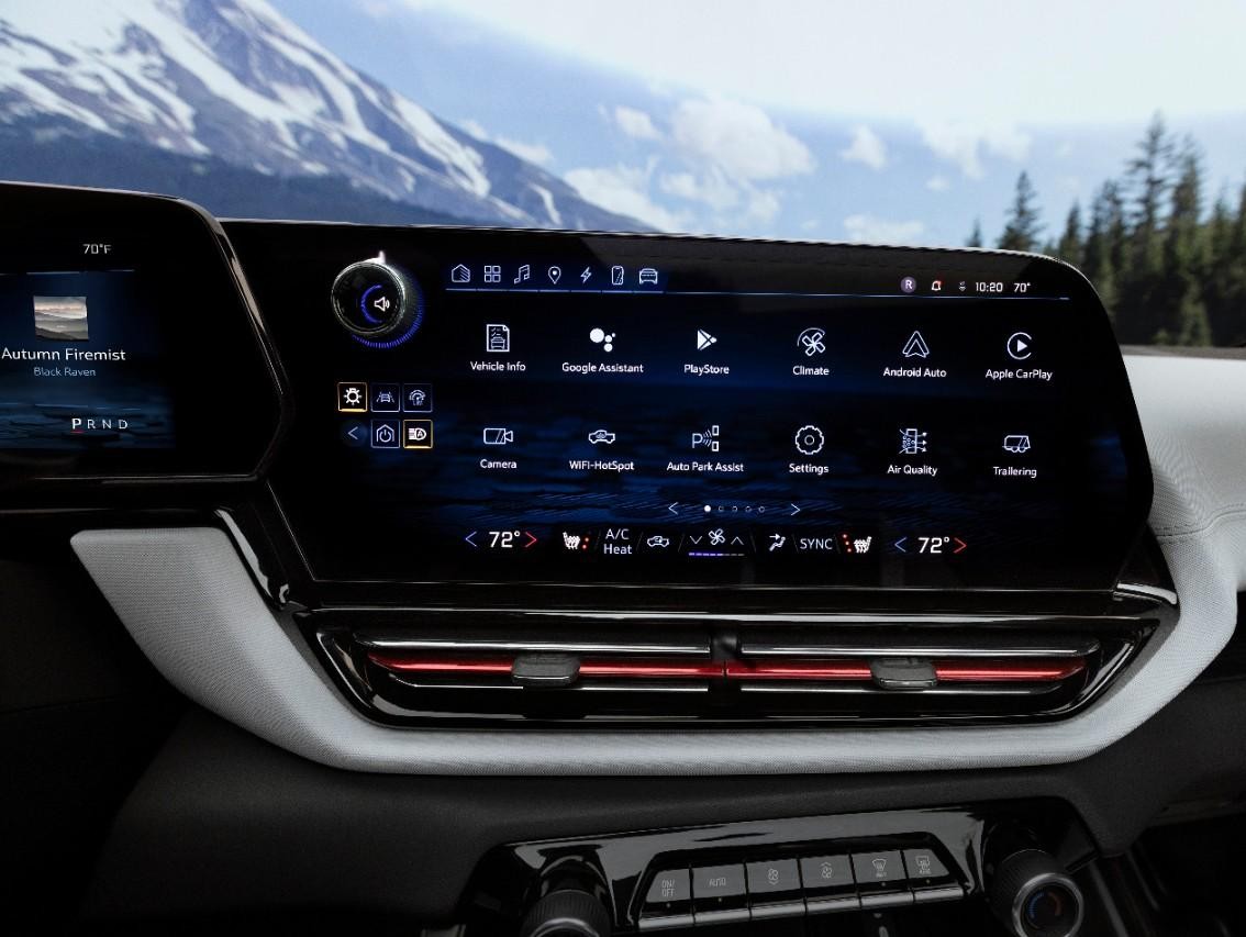 Dashboard of the all new Silverado EV