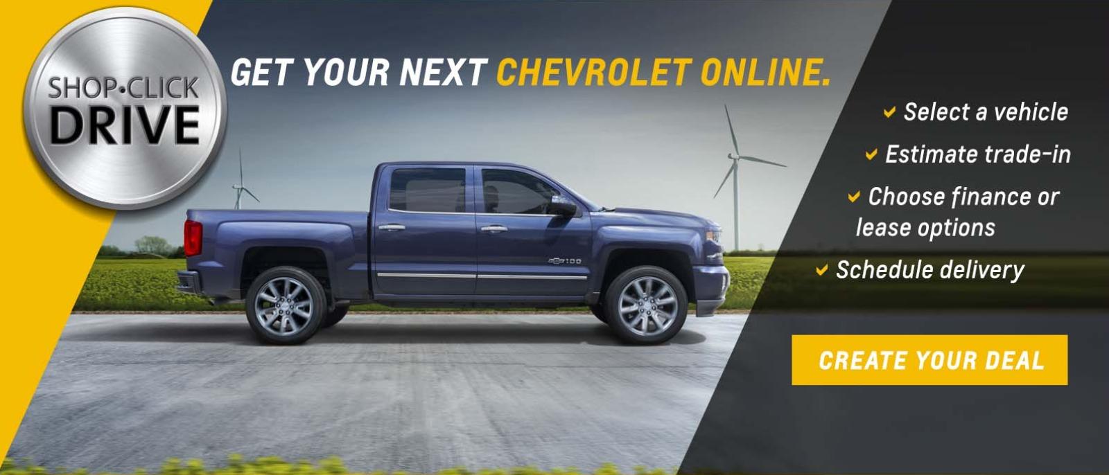 Get your next Chevrolet Online.