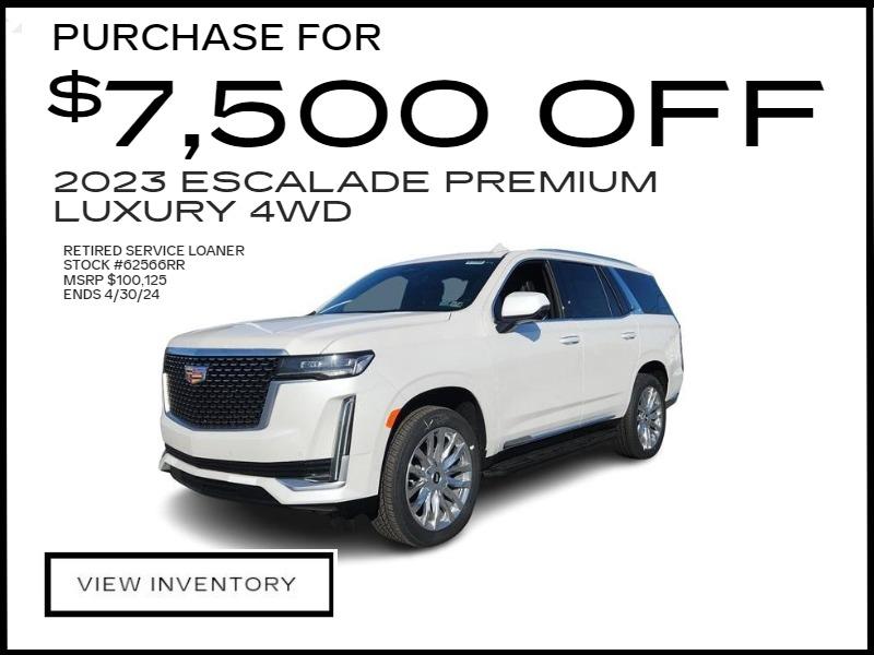 PURCHASE A 2023 CADILLAC ESCALADE 4WD PREMIUM LUXURY FOR $2,000 OFF MSRP