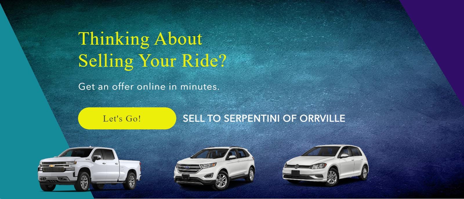 Sell Your Ride - Get an offer online in minutes!