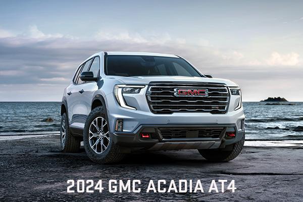 View the 2024 GMC Acadia AT4 in Summit White