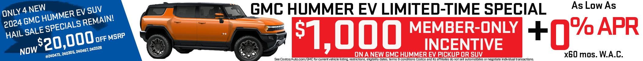 Get a $1000 GMC Hummer EV Costco Promotion