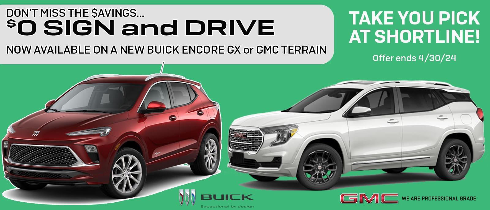 Sign and Drive at Shortline Buick GMC